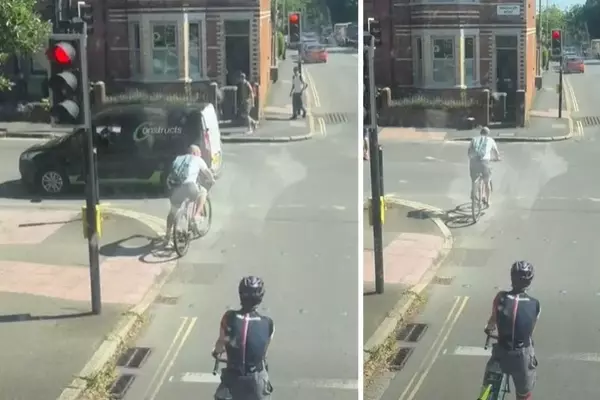 Red Light Running by Cyclists Ignites Heated Online Debate