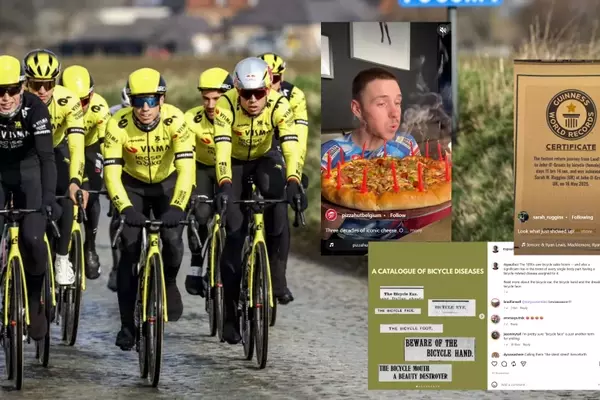 Cycling World's Social Media Buzz: From Pizza Parties to Guinness Records