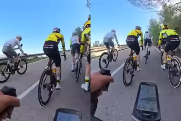 Cycling Fan's Risky Filming Incident Involving Jonas Vingegaard Sparks Online Debate