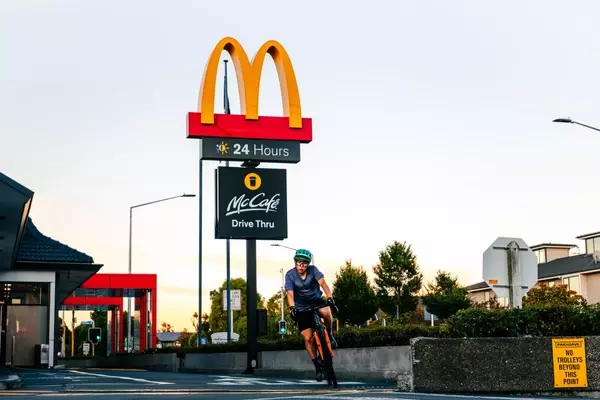Cyclist Completes 500km Challenge in McDonald's Drive-Thru