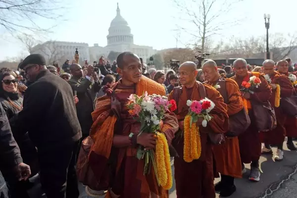 Monks' Peace Journey Culminates in Washington D.C.