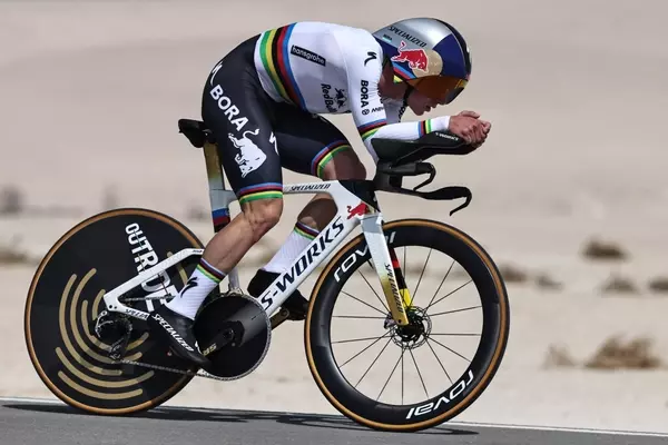 Evenepoel Claims Dominant Time Trial Victory at UAE Tour, Seizes General Classification Lead