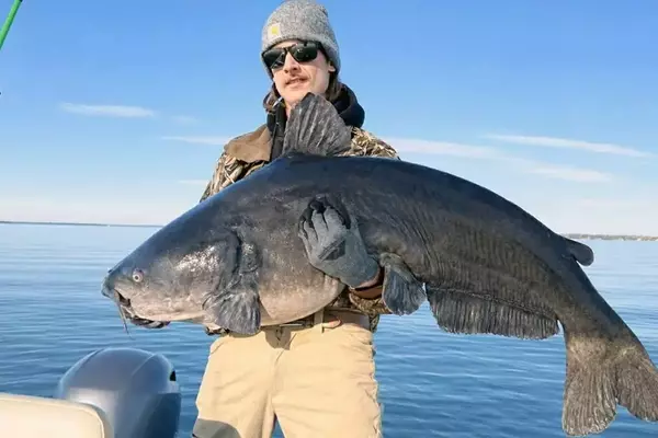 Angler Lands Massive 73-Pound Blue Catfish in South Carolina's Lake Moultrie