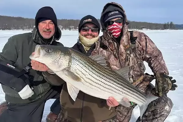 Winter Wonders: Ice Fishing for Striped Bass in Pennsylvania's Lake Wallenpaupack