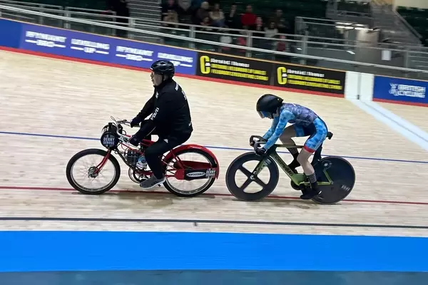 British Cyclist Shatters UCI Derny Hour Record, Surpassing 60kph