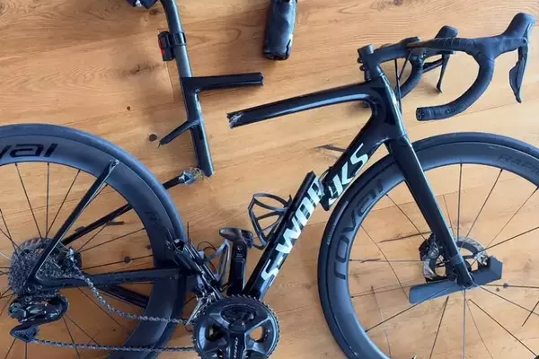 Austrian Junior Cyclist Injured, Bike Destroyed in Training Accident