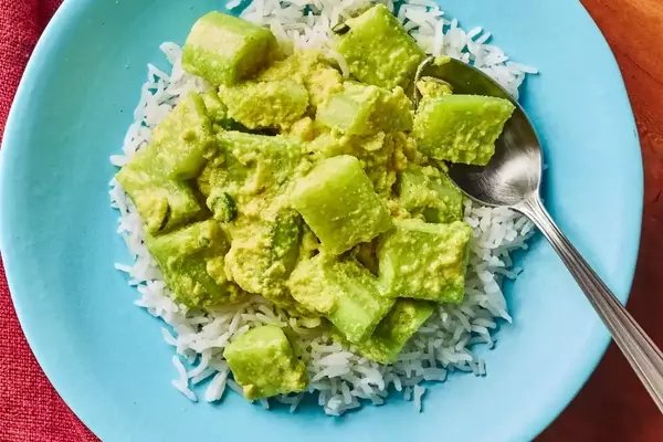 Kakdichi Amti: Indian Cooked Cucumbers with Coconut-Tamarind Sauce