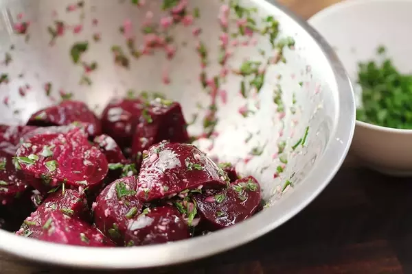 Roasted Beet Salad with Horseradish Crème Fraîche and Pistachios: A Culinary Delight