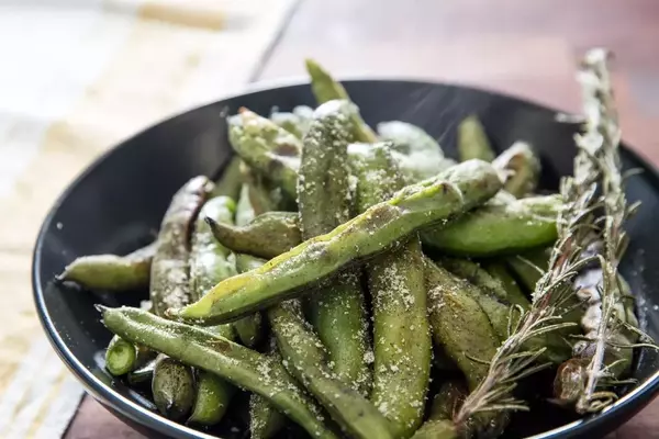 Effortless Broiled Fava Beans with Herb-Infused Salt