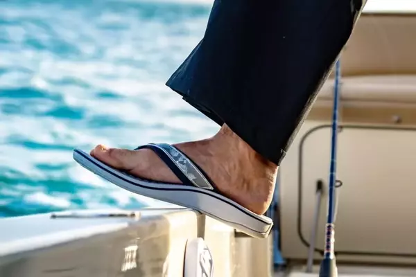 Huk's Rogue Island Flip Flop: Enhanced Grip Beyond the Water