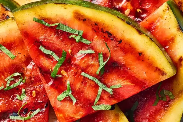 Grilled Watermelon with Honey-Lime-Cayenne Glaze: A Spicy Summer Treat