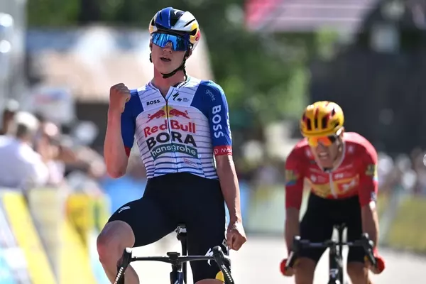 Maxim Van Gils Secures Stage Six Victory at Tour Auvergne-Rhône-Alpes, Teammate Claims Yellow Jersey