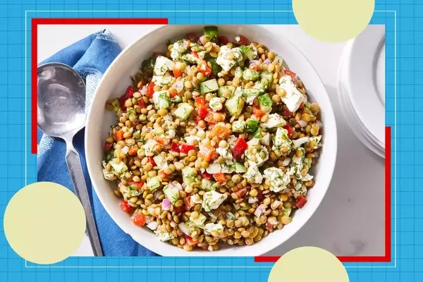 Effortless Post-Vacation Dining: The Lemony Feta Lentil Salad