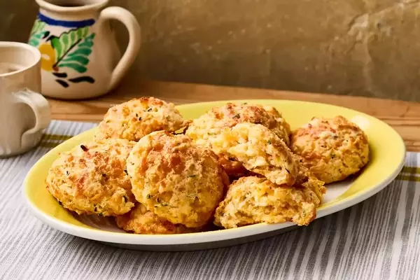 Effortless Chive and Cheddar Drop Biscuits
