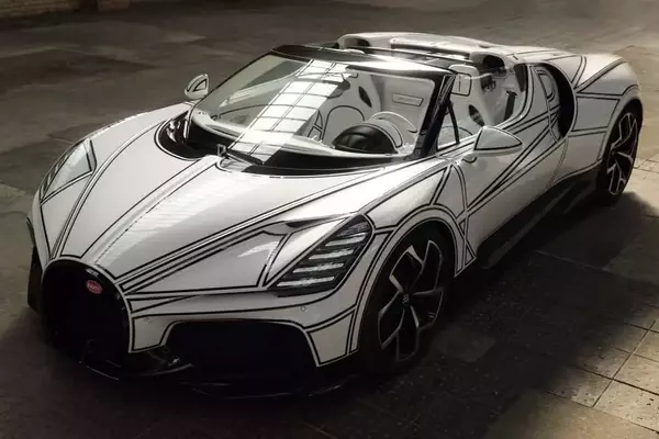 Bugatti W16 Mistral Blanc Éternel: A Unique Porcelain Masterpiece