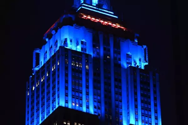 Empire State Building Lit Blue for Taylor Swift and Travis Kelce's Wedding