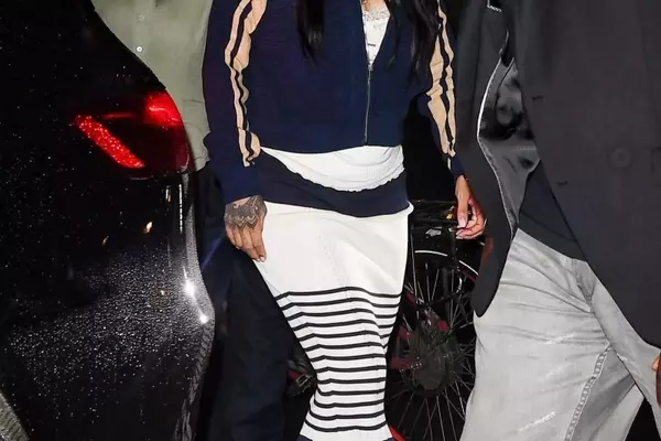 Rihanna's Bold Striped Ensemble Takes Center Stage in New York City