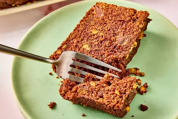 Decadent Chocolate Pistachio Zucchini Loaf