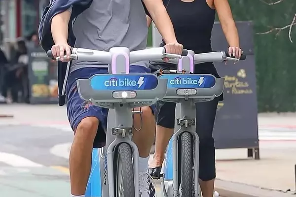 Celebrities Embrace Citi Bikes for Summer Romance in New York City