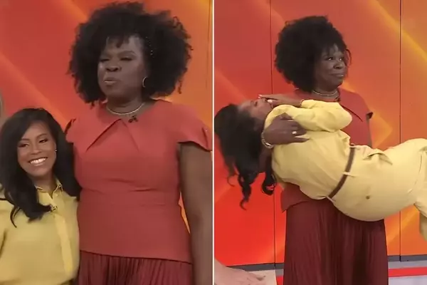Leslie Jones' Playful Antics on 'Today' Show Highlight Height Difference with Sheinelle Jones