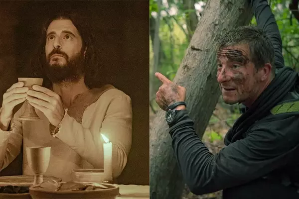 Jesus Rappels in 'The Chosen' x Bear Grylls Crossover Event