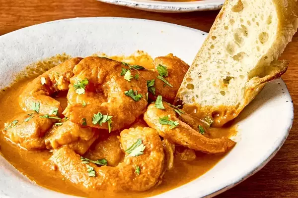A Culinary Exploration of Shrimp and Chorizo in a Velvety Tomato Sauce