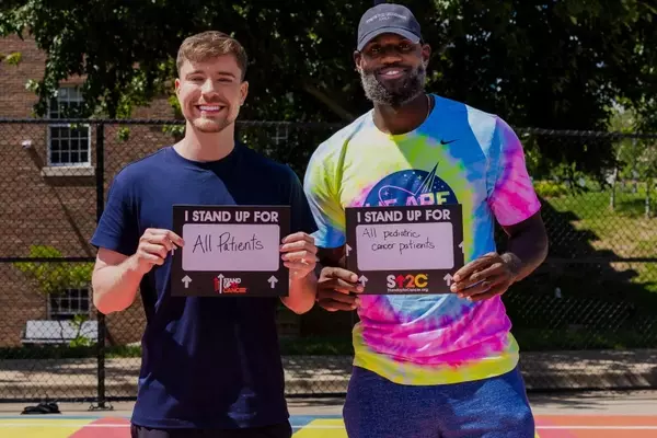 MrBeast and LeBron James Join Forces for Pediatric Cancer Campaign