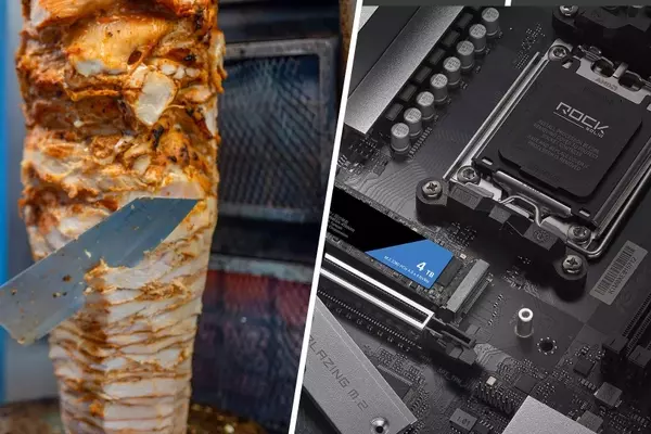 A 'Turkish Kebab' PC with Spinning Components