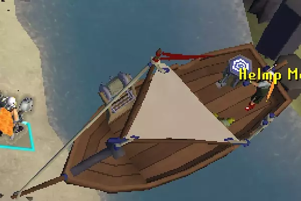 Old School RuneScape Players' Boats Get Stuck in Narrow River