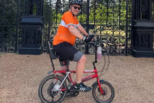 A man with leukemia rode a Raleigh Chopper for 2000 miles to raise money for charity