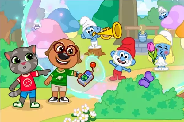 Talking Tom & Friends World Game Introduces Smurfs Crossover