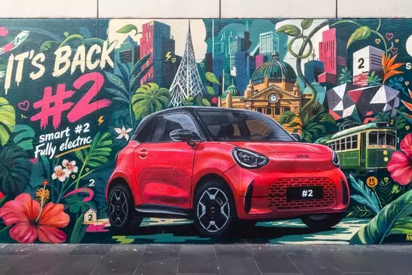 Smart's #2 Electric Car Unveiled Through Global Mural Campaign