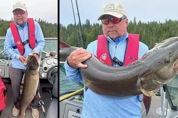 Brothers Reel in a Massive Muskie on Lake Manitou