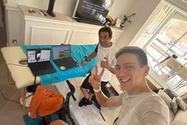 Tadej Pogačar Resumes Indoor Training After Vuelta a España Injury